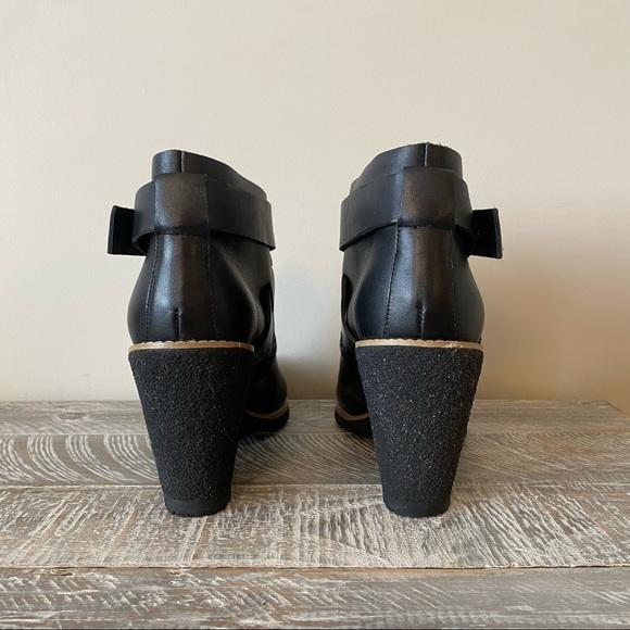 See by Chloè Wedge Strappy Ankle Round Toe Lug Bottom Booties (Size:40) - Picture 8 of 12